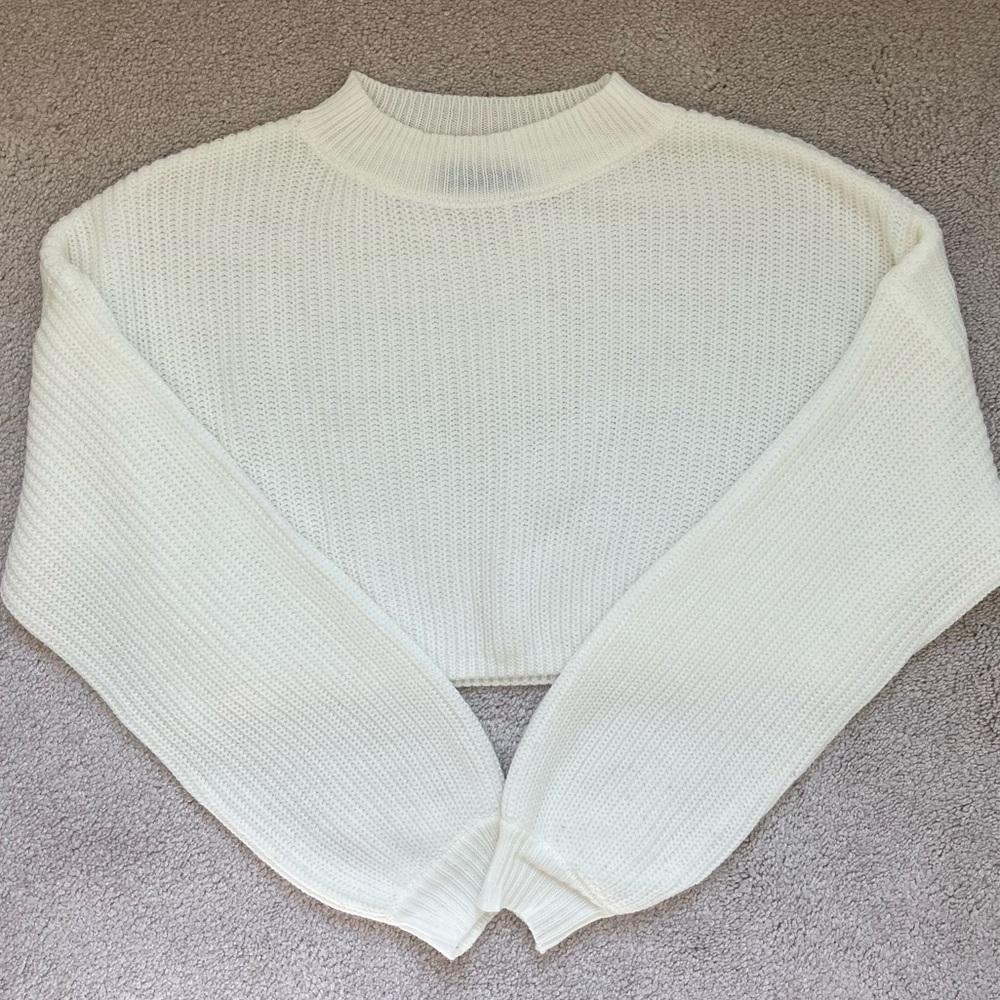 SHEIN Cropped Knit Sweater